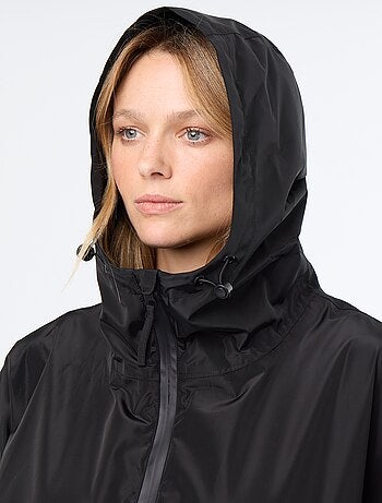 Parka longue déperlante à capuche