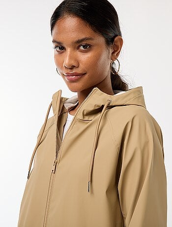 Parka longue déperlante à capuche