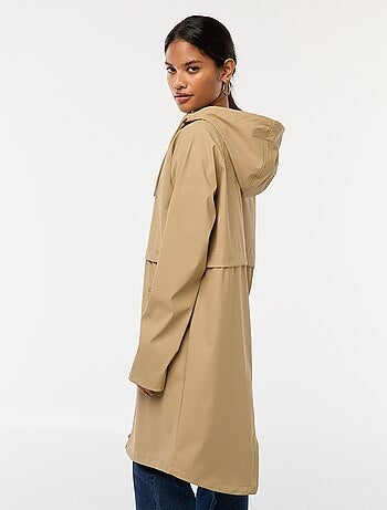 Parka longue déperlante à capuche