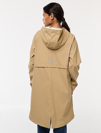 Parka longue déperlante à capuche
