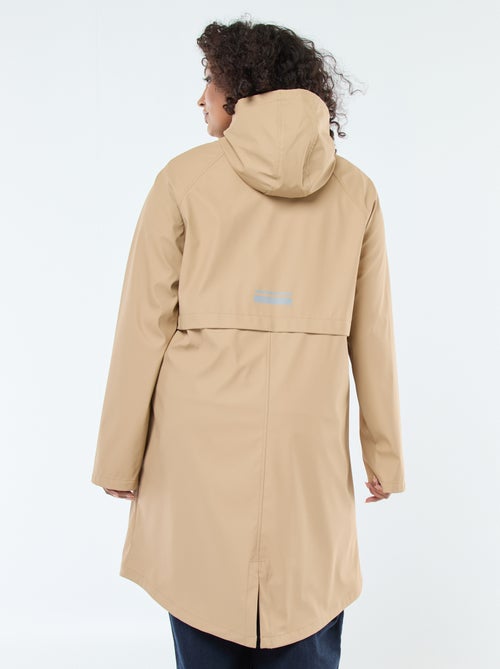Parka longue déperlante avec détails réfléchissants - Kiabi