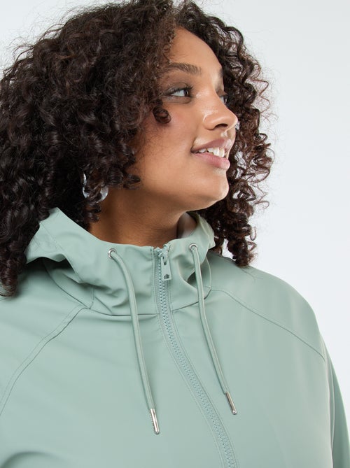Parka longue déperlante avec détails réfléchissants - Kiabi