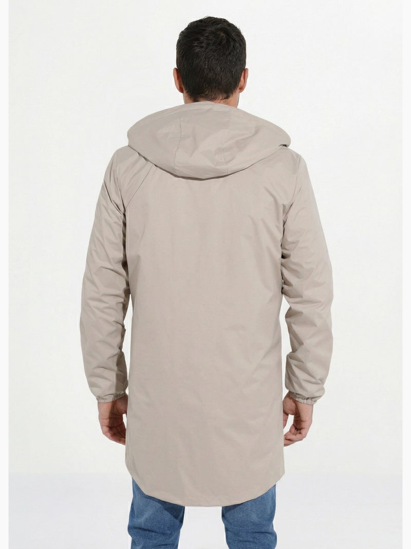 Parka longue déperlante tendance - AFIBEL Beige - Kiabi