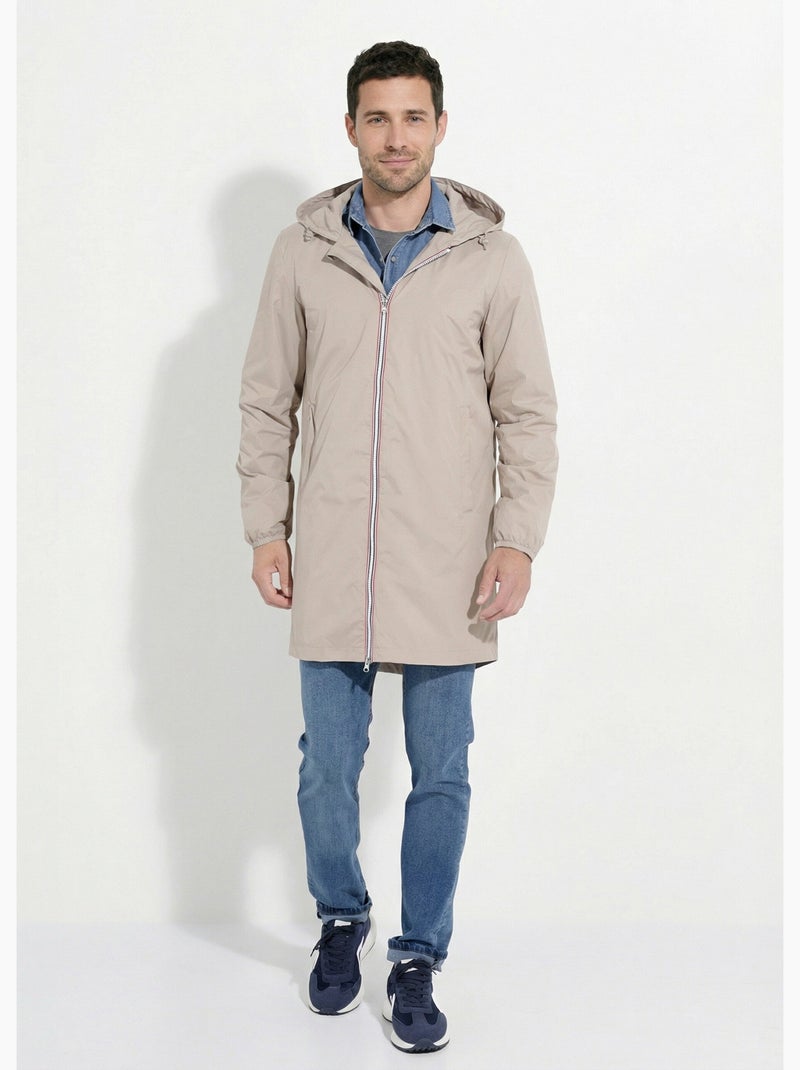 Parka longue déperlante tendance - AFIBEL Beige - Kiabi