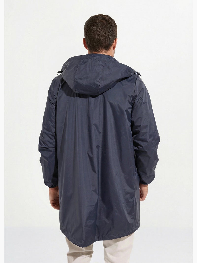 Parka longue déperlante tendance - AFIBEL Bleu marine - Kiabi