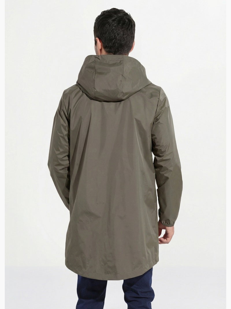Parka longue déperlante tendance - AFIBEL Kaki - Kiabi