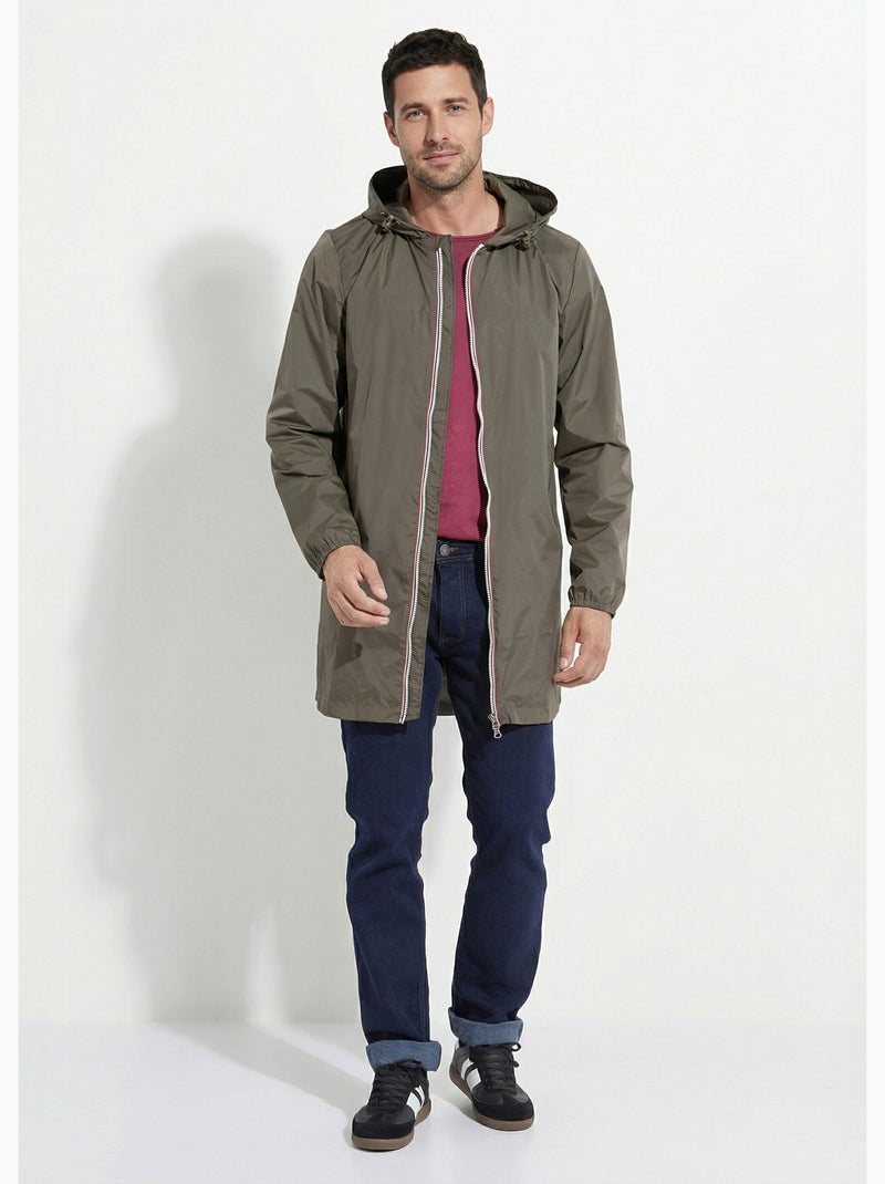 Parka longue déperlante tendance - AFIBEL Kaki - Kiabi