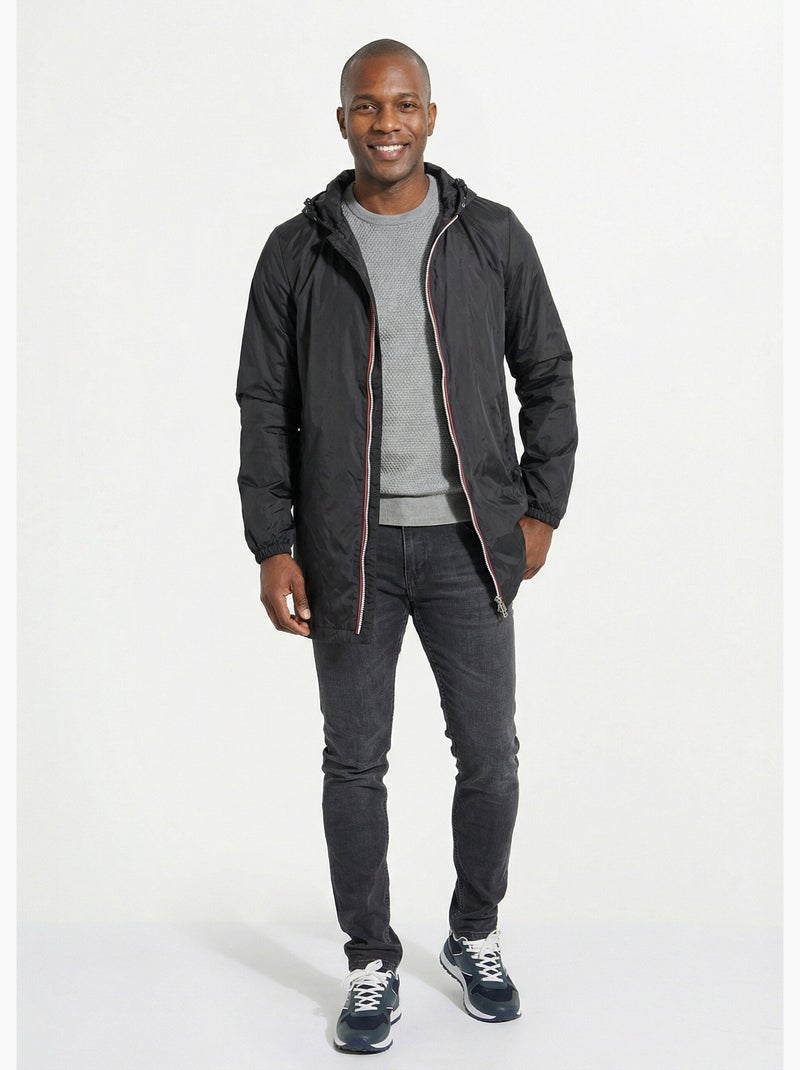 Parka longue déperlante tendance - AFIBEL Noir - Kiabi
