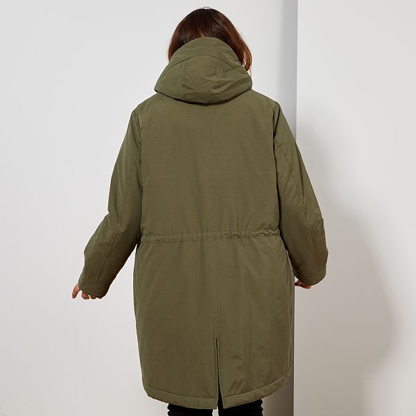 Parka longue fourrée fausse fourrure Grande taille femme Parka longue fourrée fausse fourrure Grande taille femme
