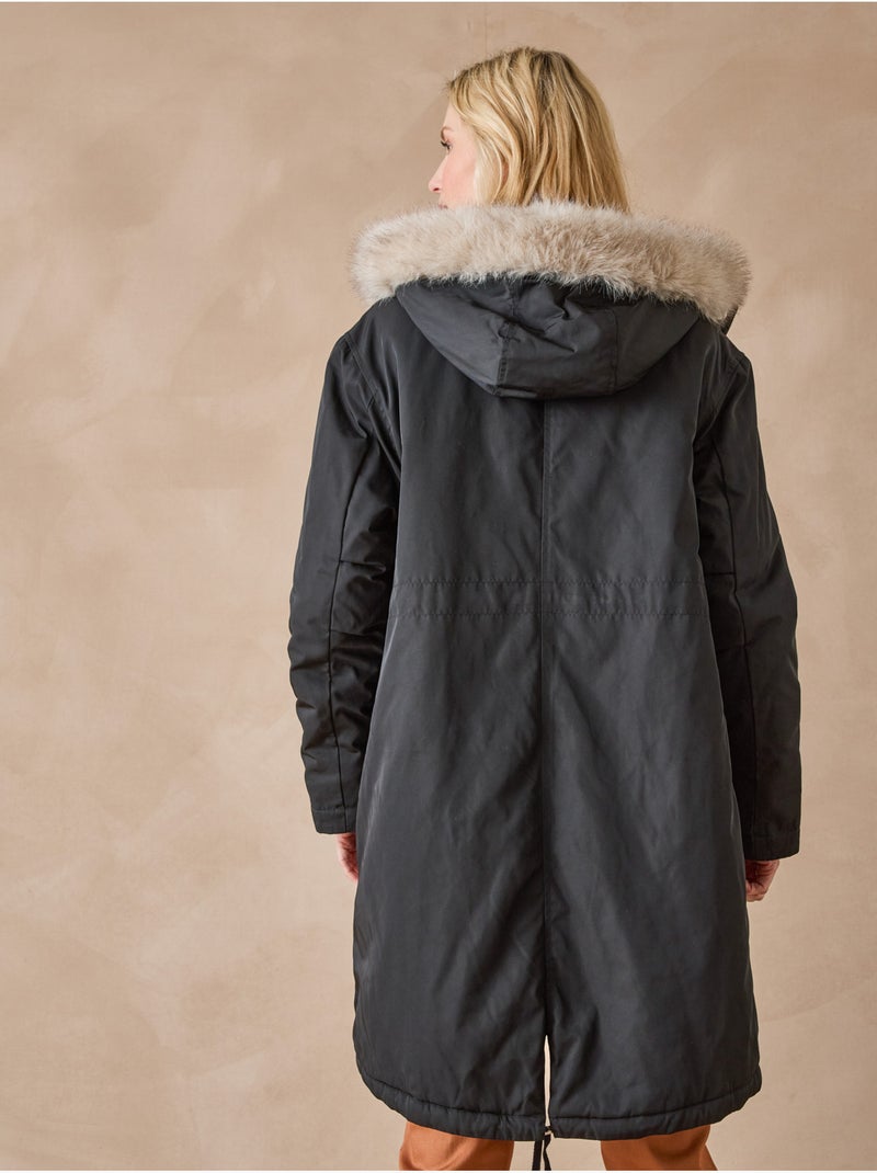 Parka longue matelassée - DAXON Noir Noir - Kiabi