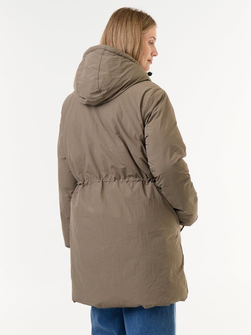 Parka longue matelassée à capuche - Kiabi Parka longue matelassée à capuche - Kiabi