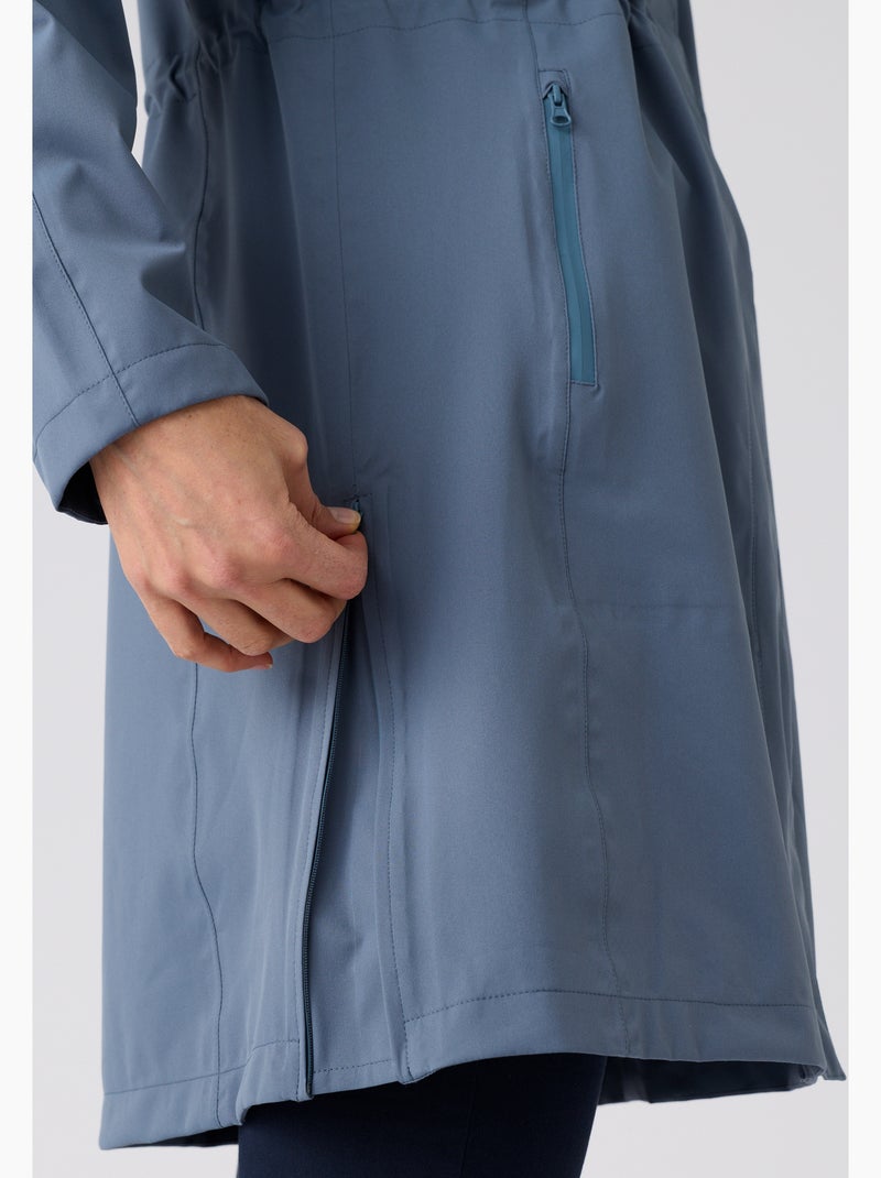 Parka longue RainProtect by Damart - Damart Bleu clair - Kiabi