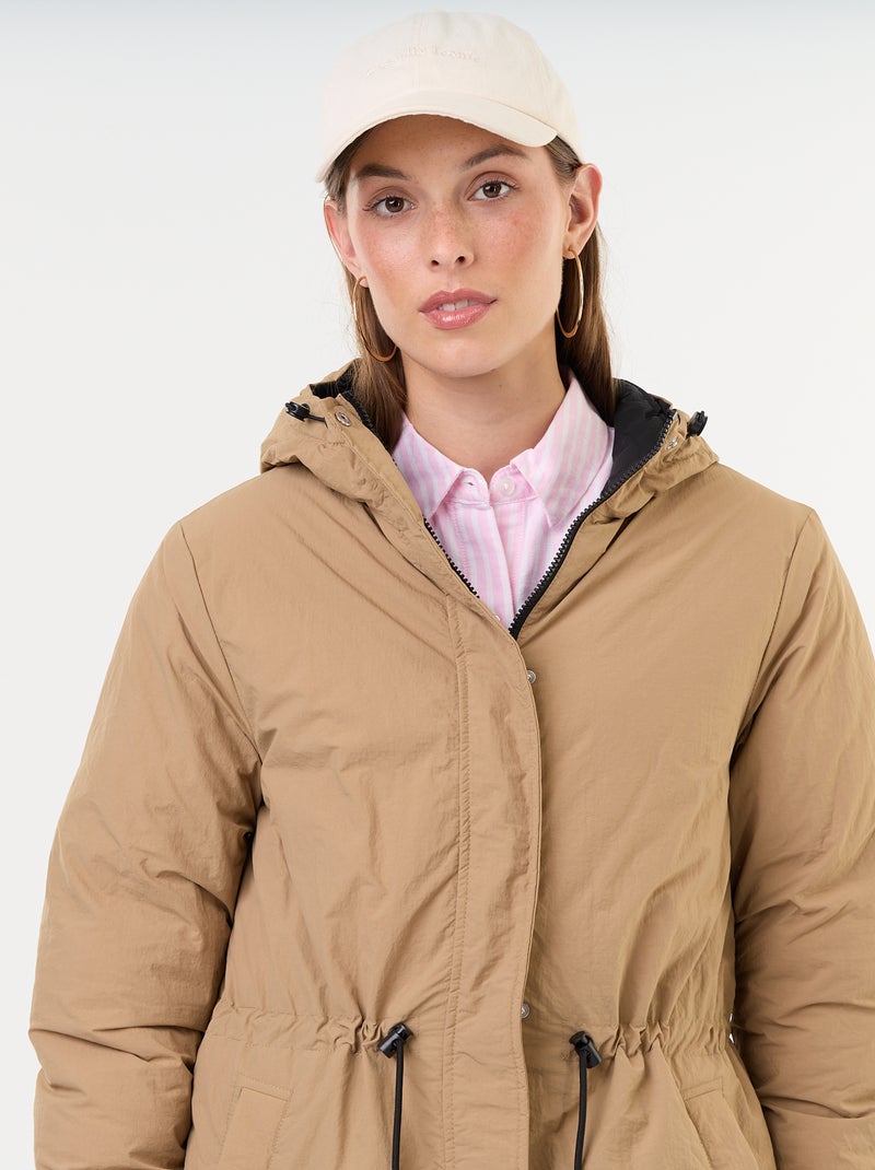 Parka longue réversible Beige - Kiabi