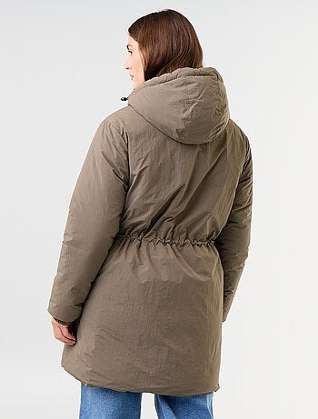 Parka longue réversible
