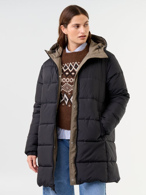 Parka longue réversible - Kiabi Parka longue réversible - Kiabi