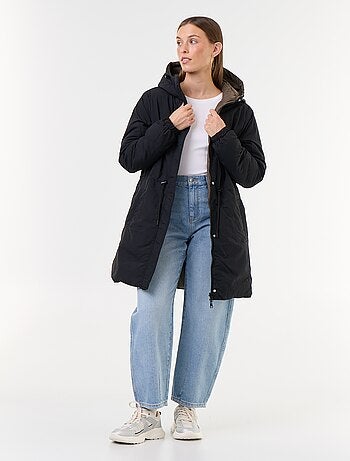 Parka longue réversible