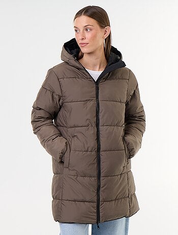 Parka longue réversible