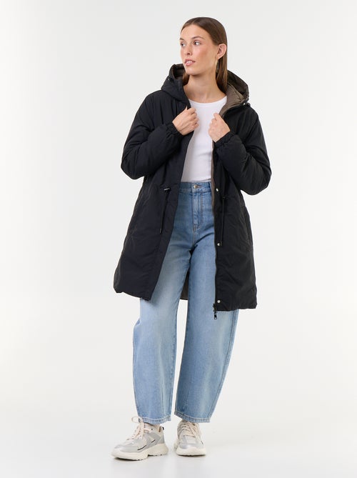 Parka longue réversible - Kiabi Parka longue réversible - Kiabi