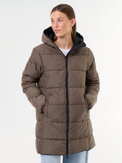 Parka longue réversible - Kiabi Parka longue réversible - Kiabi