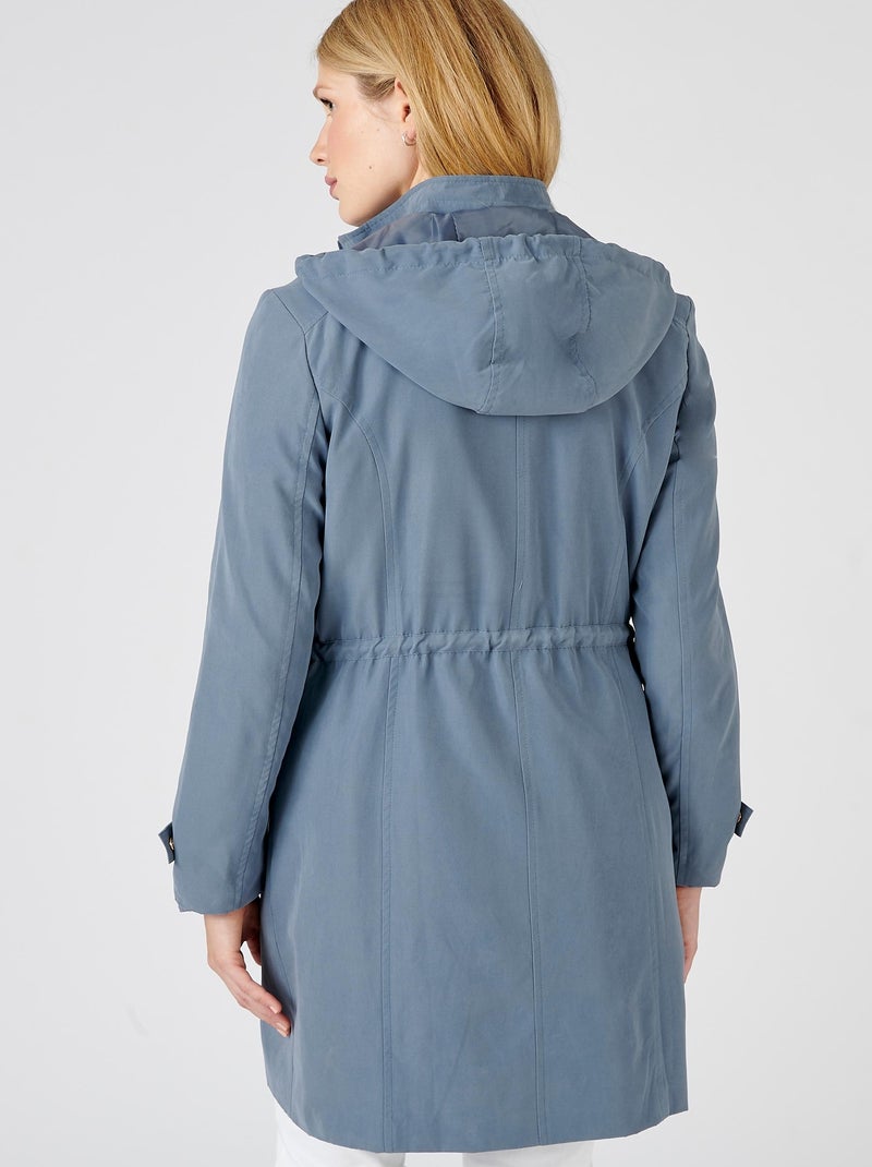 Parka longue toucher doux - Damart Gris - Kiabi