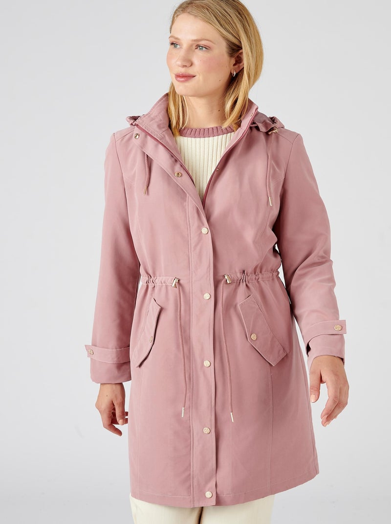 Parka longue toucher doux - Damart Rose - Kiabi