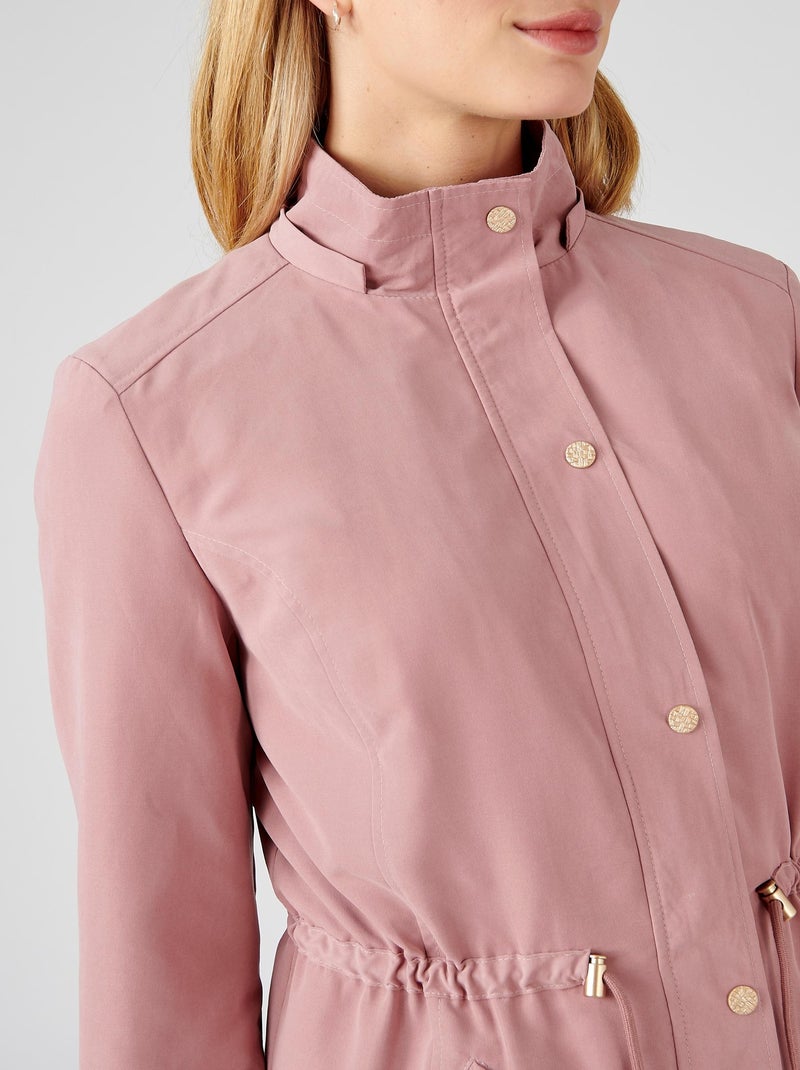 Parka longue toucher doux - Damart Rose - Kiabi