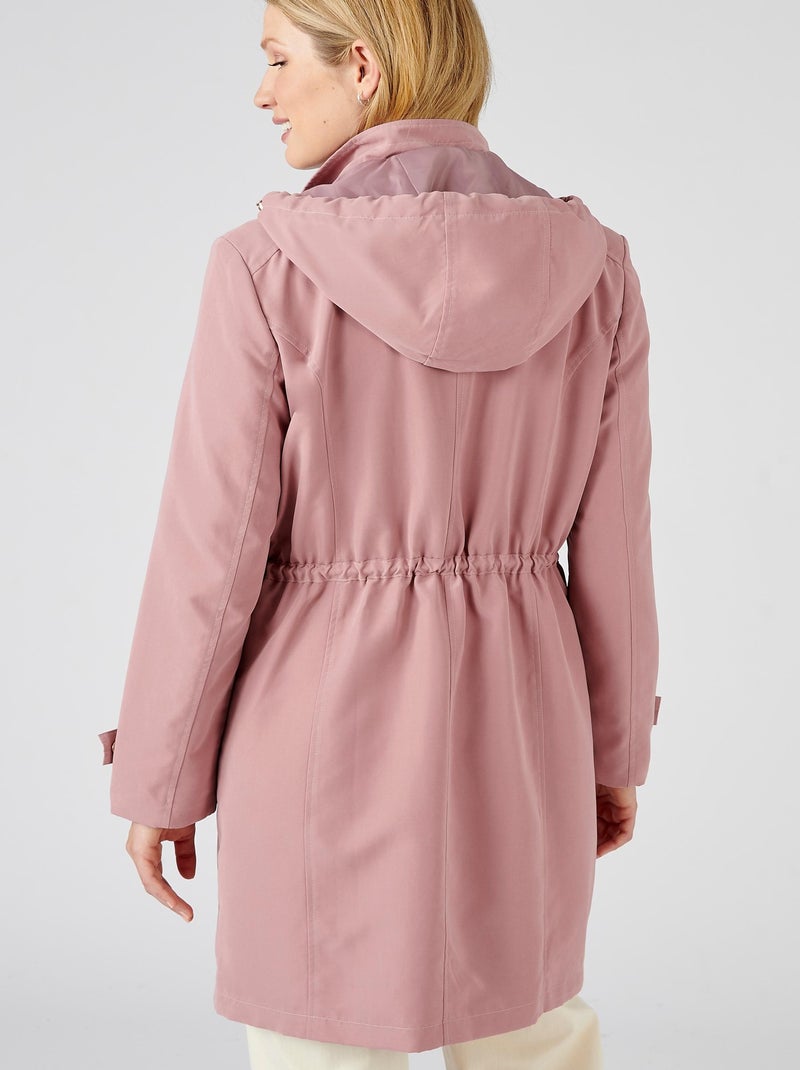 Parka longue toucher doux - Damart Rose - Kiabi
