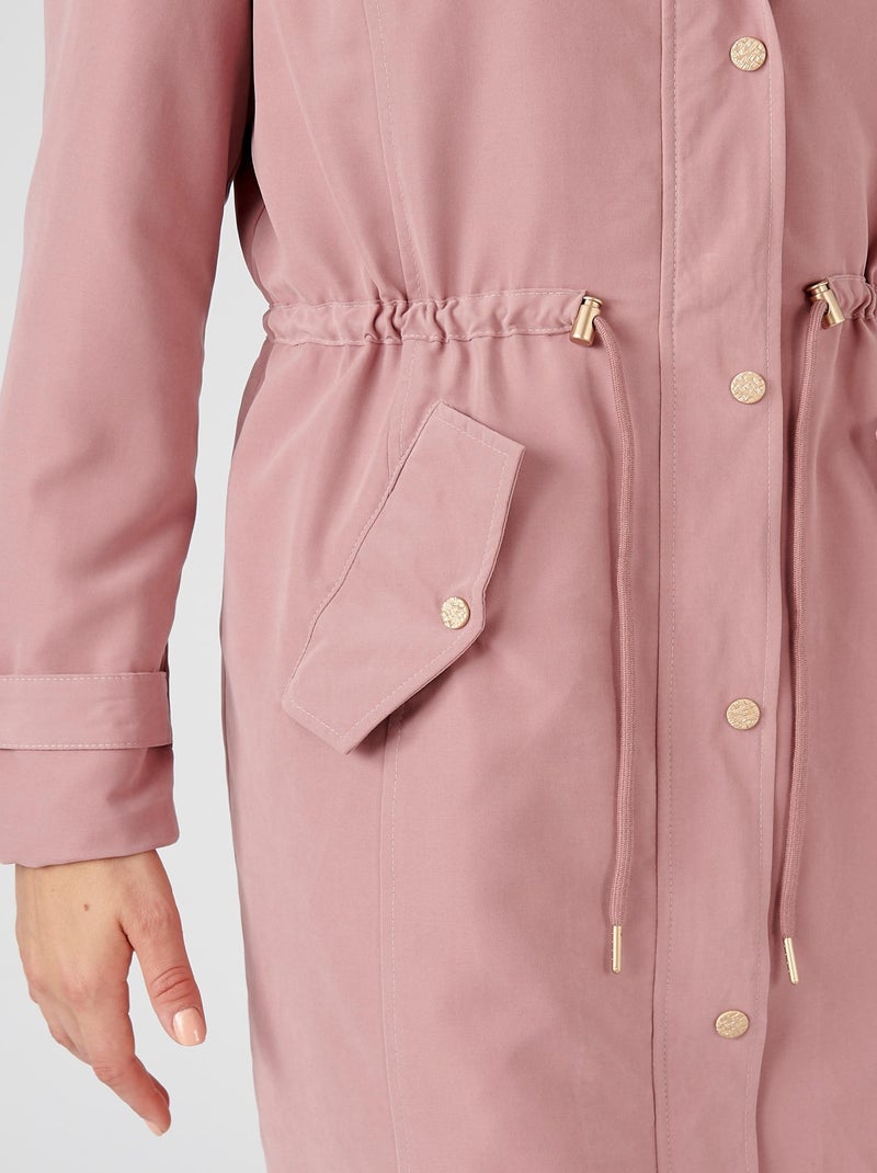 Parka longue toucher doux - Damart Rose - Kiabi