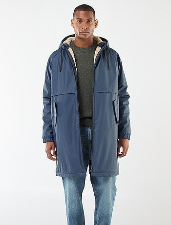 Parka longues déperlantes à capuche avec doublure chaude