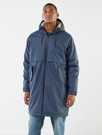 Parka longues déperlantes à capuche avec doublure chaude
