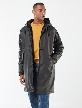 Parka longues déperlantes à capuche avec doublure chaude