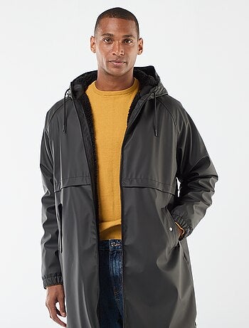 Parka longues déperlantes à capuche avec doublure chaude
