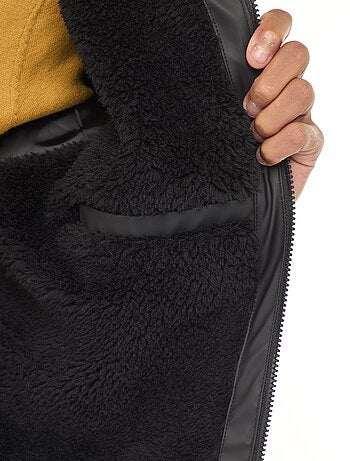 Parka longues déperlantes à capuche avec doublure chaude