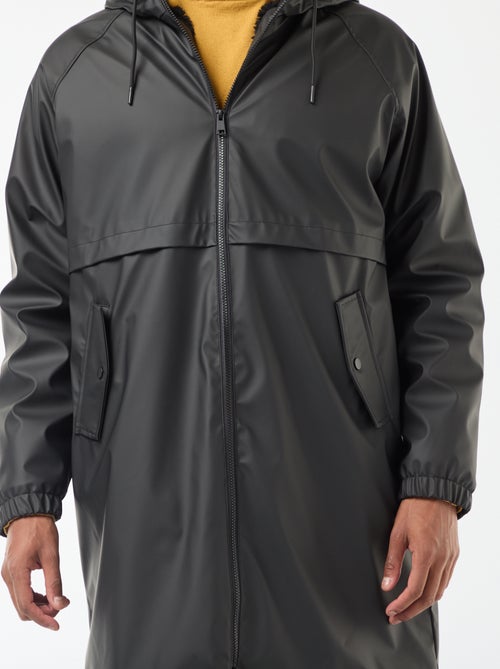 Parka longues déperlantes à capuche avec doublure chaude - Kiabi