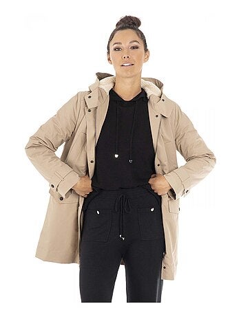 Parka MARGOT Beige Parka capuche