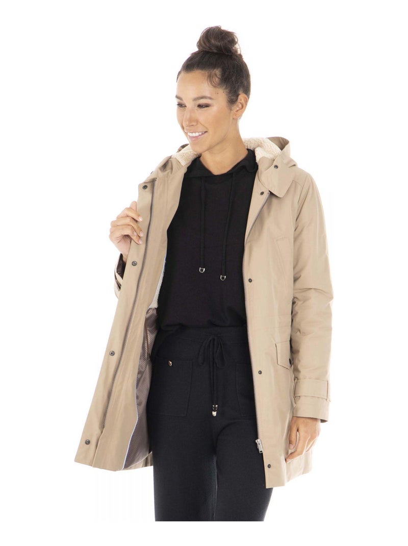 Parka MARGOT Beige Parka capuche Beige - Kiabi