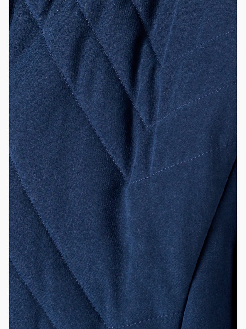 Parka matelassage fantaisie - Damart Bleu - Kiabi