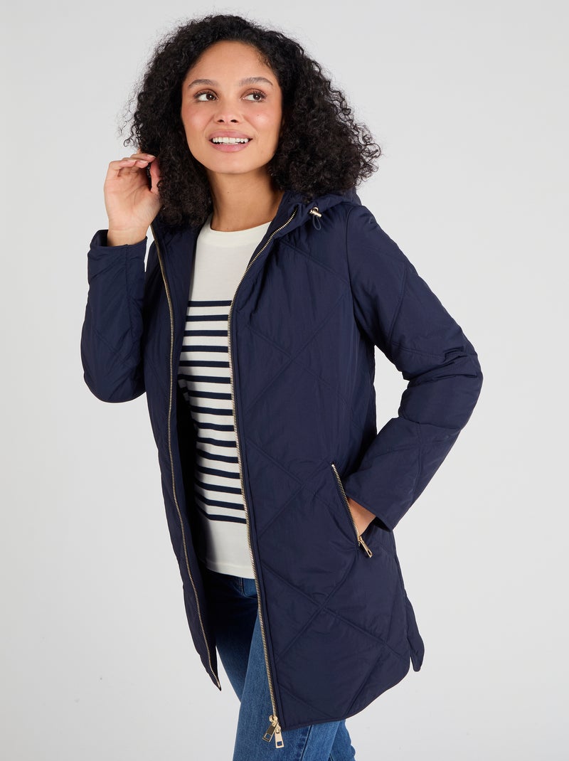 Parka matelassée - Damart Bleu marine - Kiabi