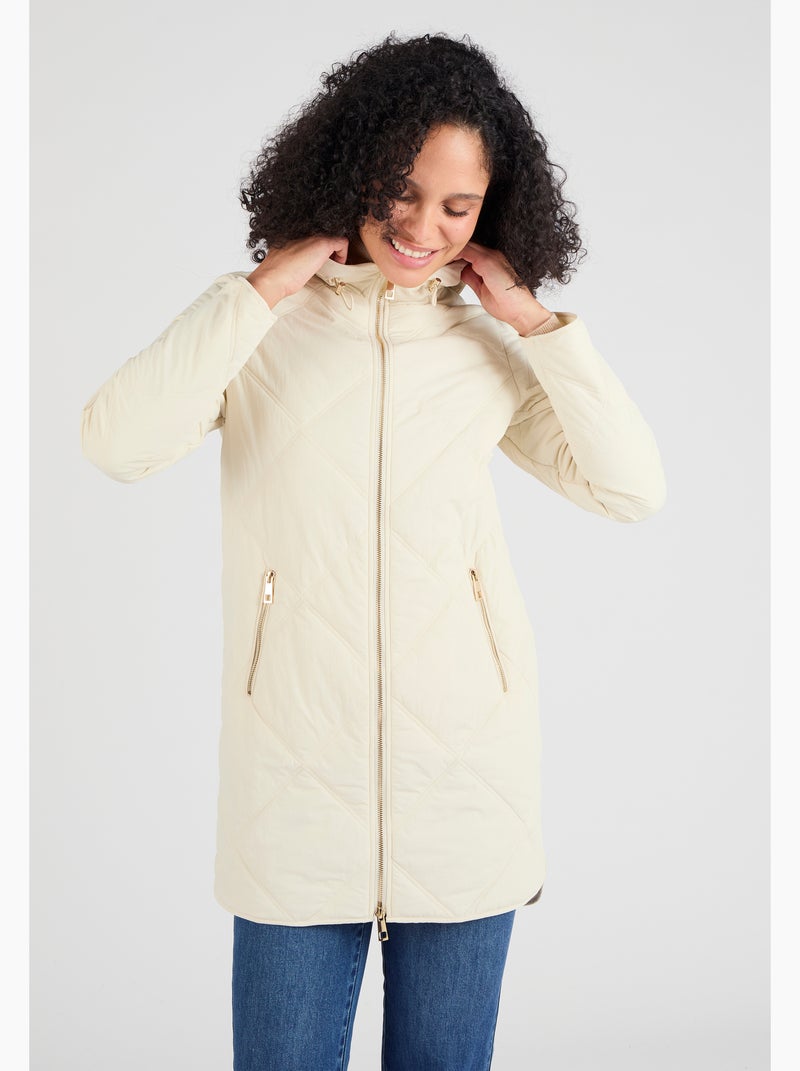 Parka matelassée - Damart Marron - Kiabi