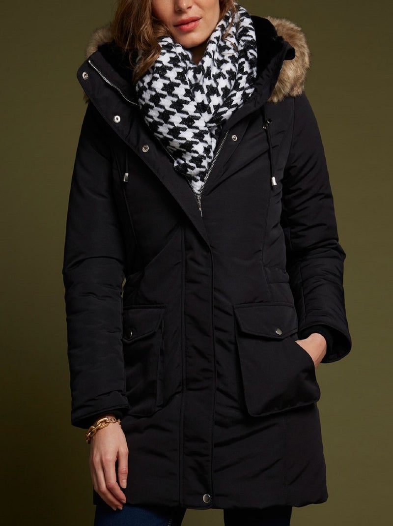 Parka matelassée à capuche - Damart Noir - Kiabi