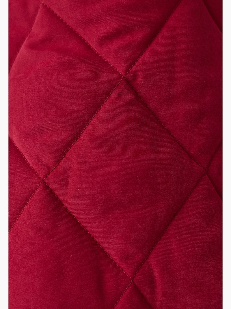 Parka matelassée à capuche - Damart Rouge - Kiabi