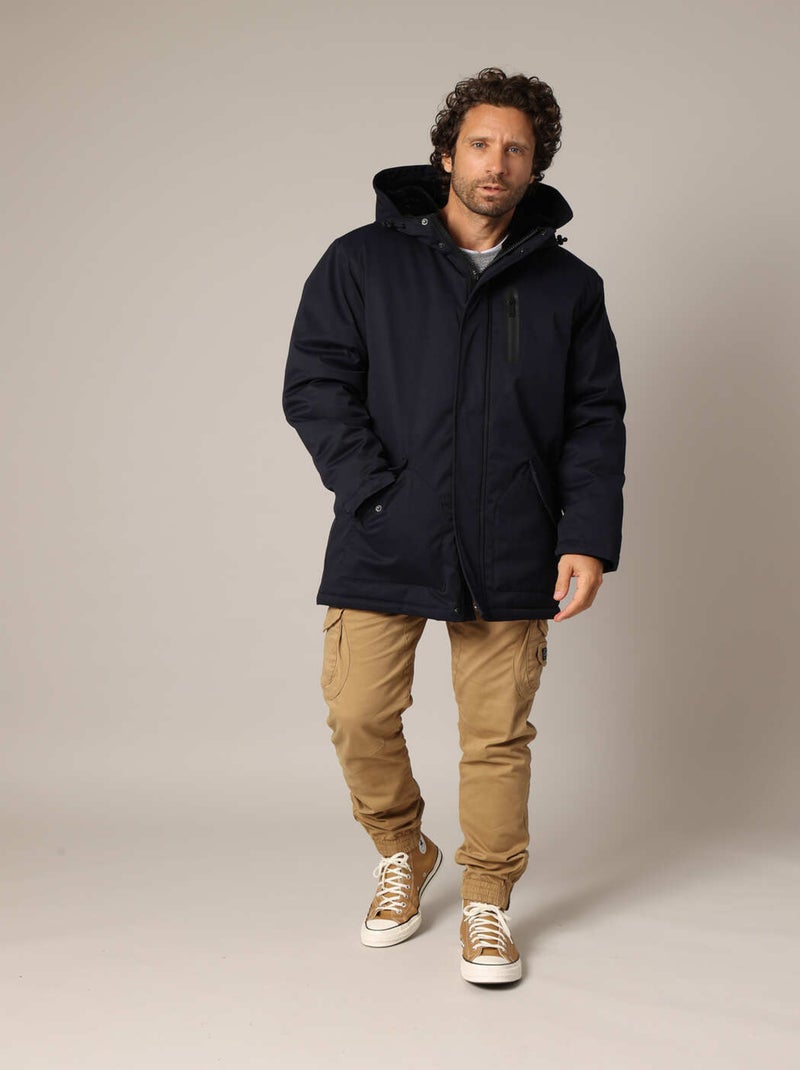 Parka matelassée à capuche
 'Deeluxe' Bleu marine - Kiabi