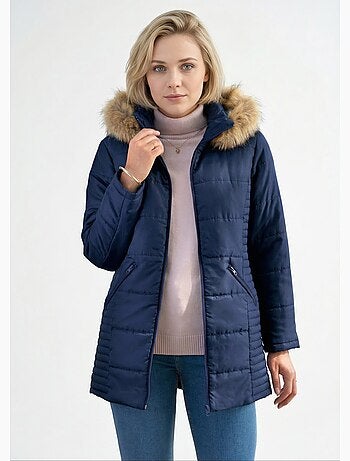 Parka matelassée avec capuche fourrure - AFIBEL