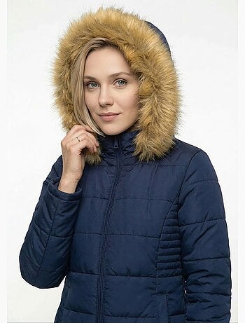 Parka matelassée avec capuche fourrure - AFIBEL