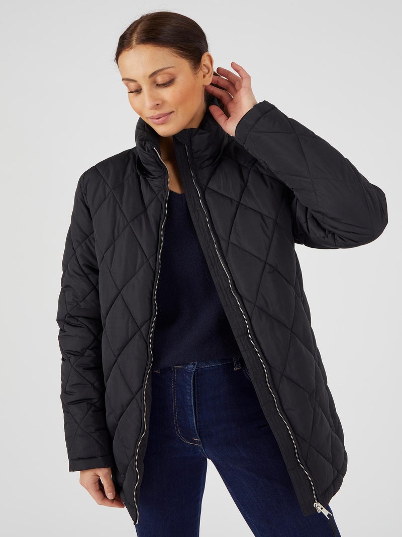 Parka matelassée doublée Thermolactyl - Damart Noir - Kiabi