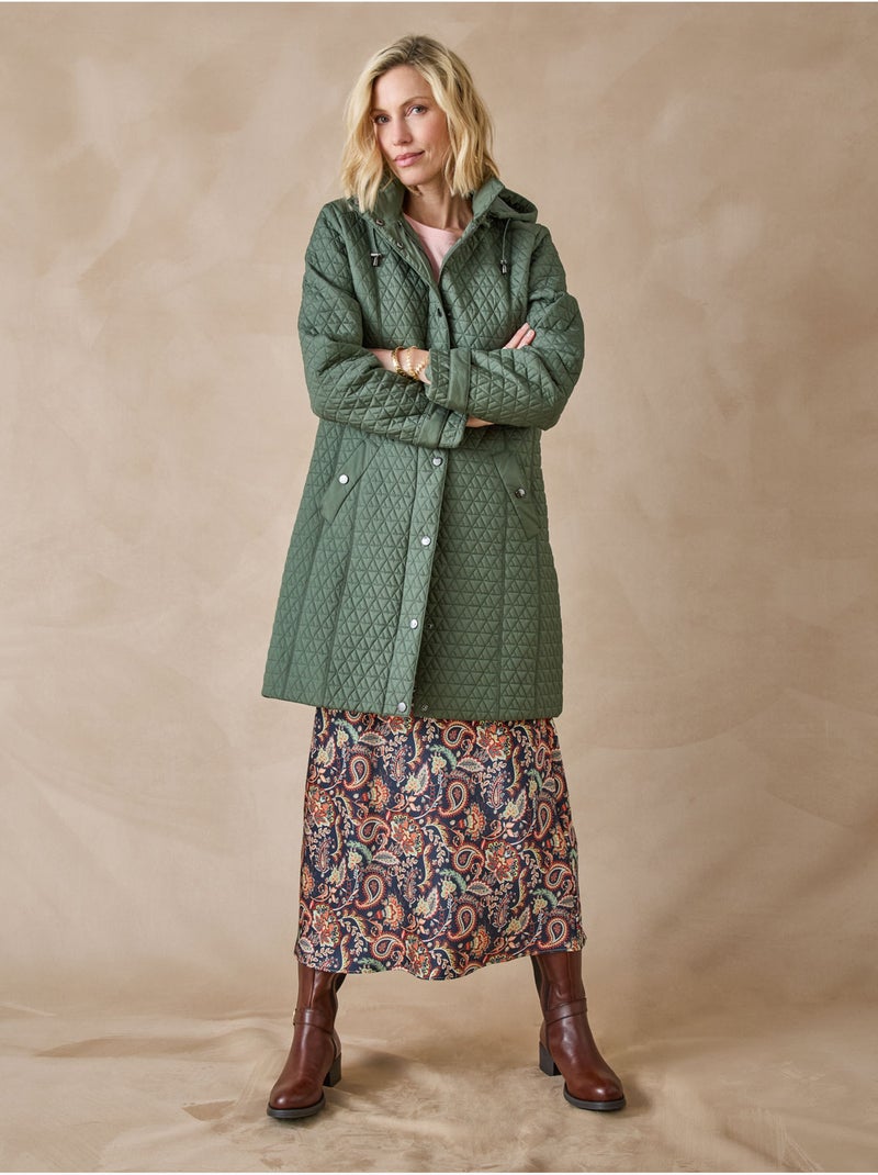 Parka matelassée et déperlante - DAXON Kaki - Kiabi