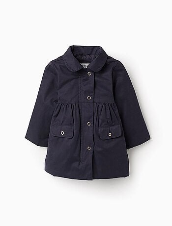 Parka Matelassée Évasée Avec Capuche Amovible