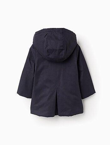 Parka Matelassée Évasée Avec Capuche Amovible