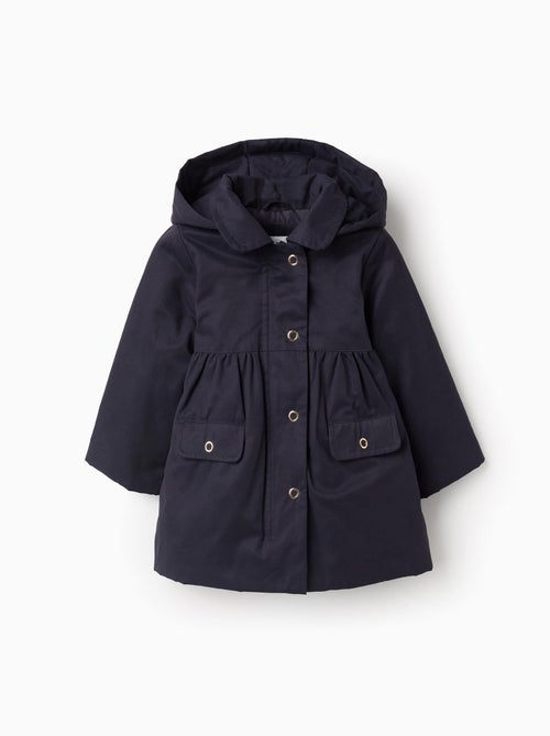 Parka Matelassée Évasée Avec Capuche Amovible - Kiabi