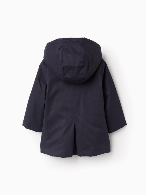 Parka Matelassée Évasée Avec Capuche Amovible - Kiabi